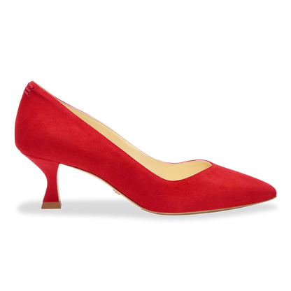Perfect Kitten Pump 50 in Lipstick Red Suede