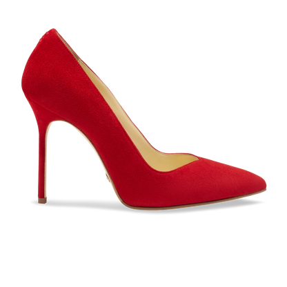 Perfect Pump 100 in Lipstick Red Suede