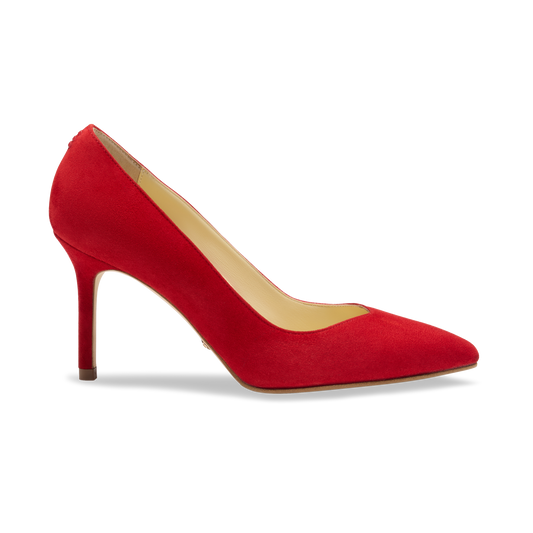 Perfect Pump 85 in Lipstick Red Suede