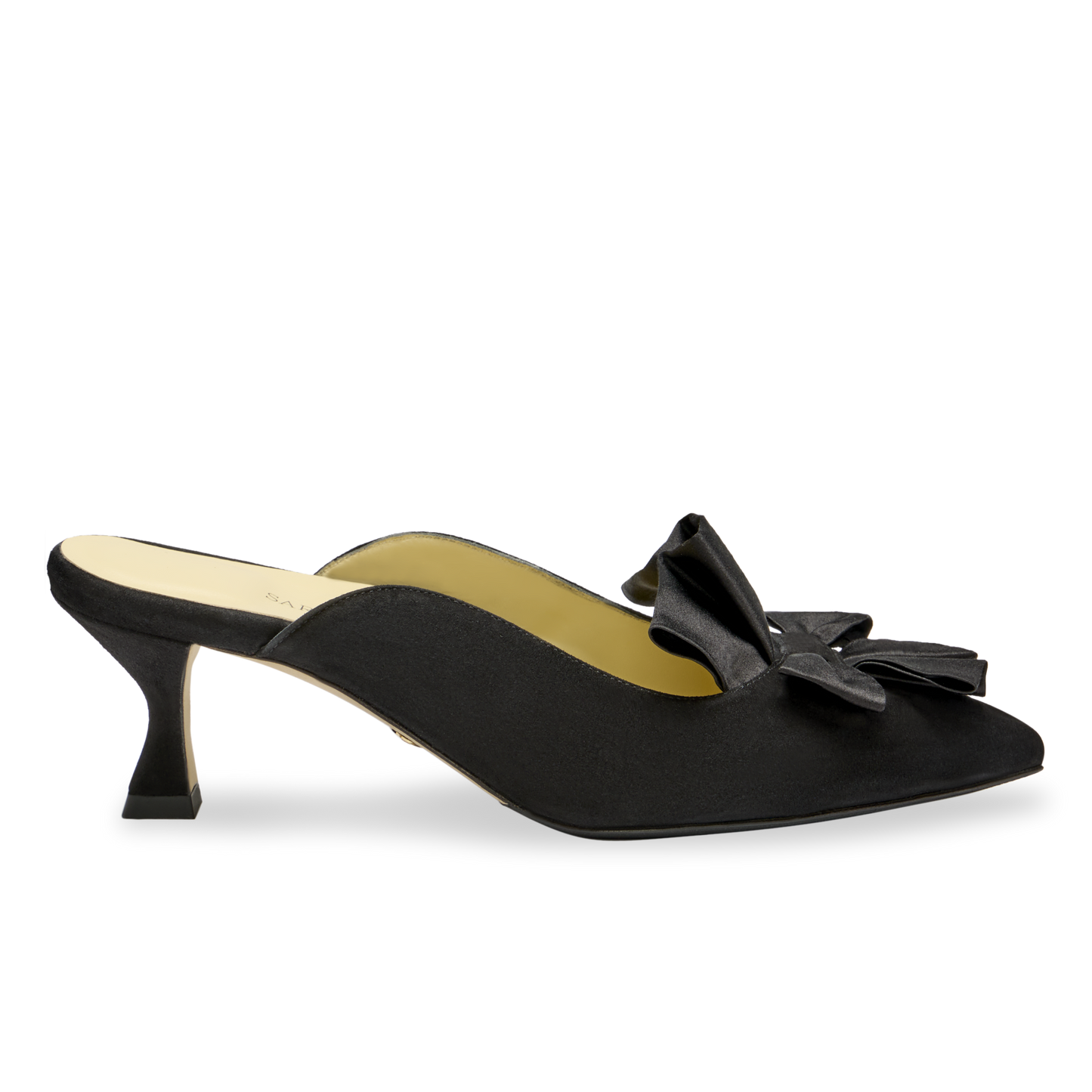 Perfect Abigail Kitten Mule 50 in Black Suede
