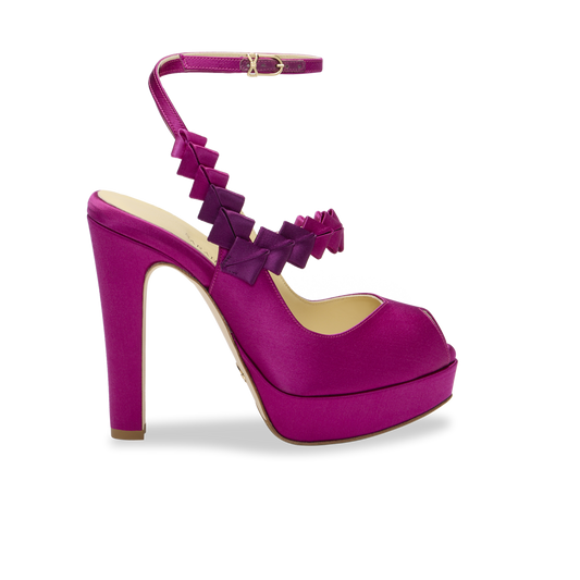 Perfect Hayworth 120 in Fuchsia Ombre Satin
