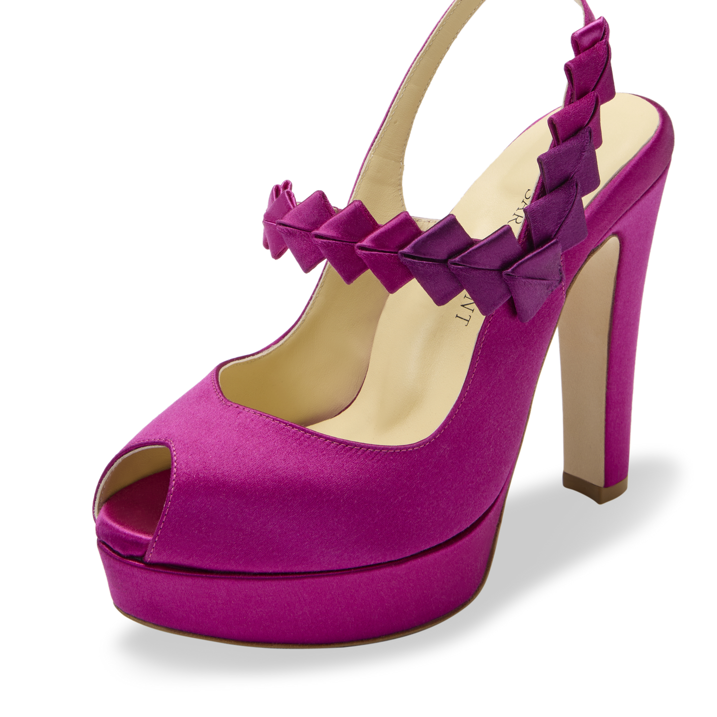 Perfect Hayworth 120 in Fuchsia Ombre Satin