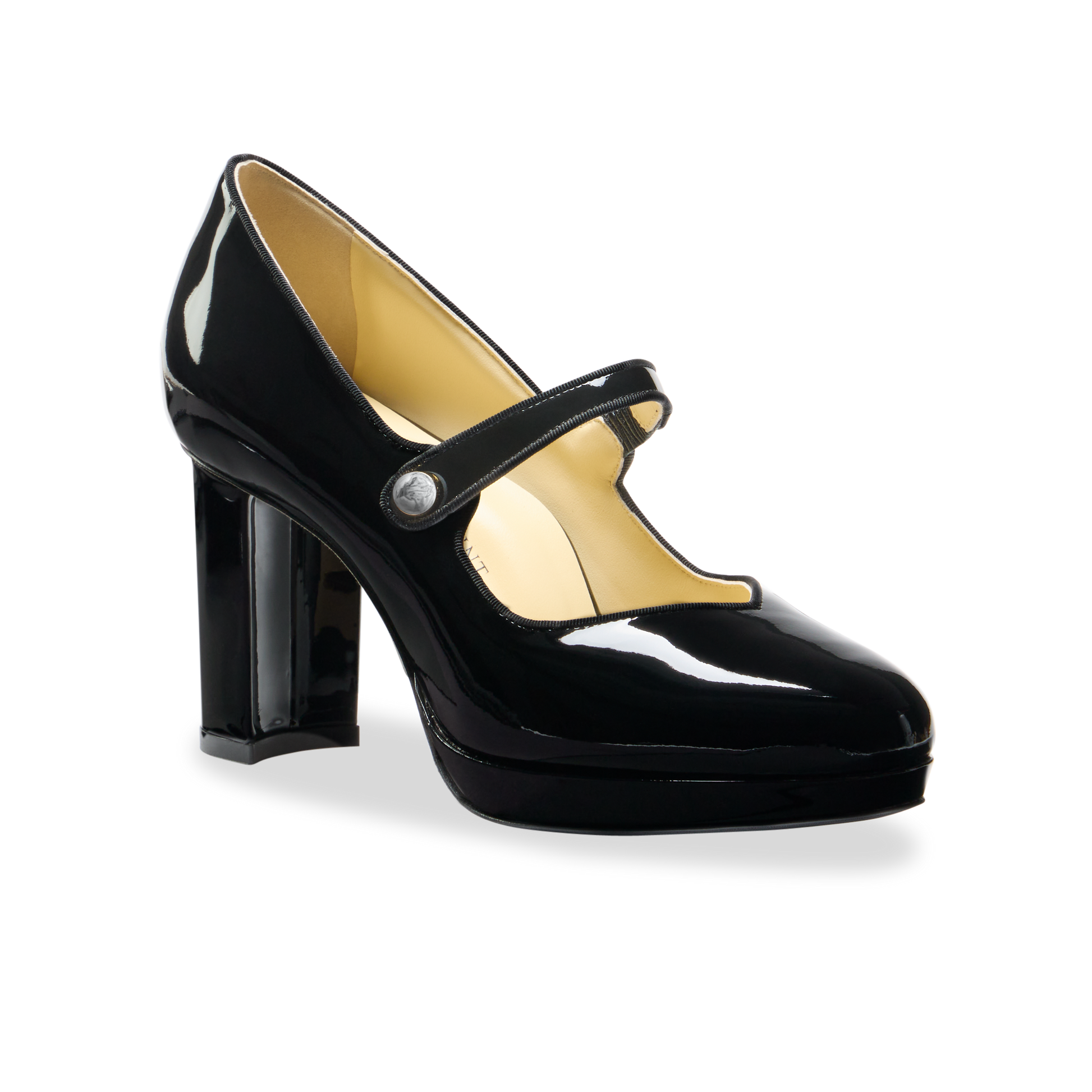 Perfect Mary Jane Platform 85 in Black Patent