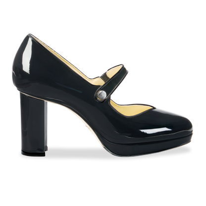 Perfect Mary Jane Platform 85 in Black Patent