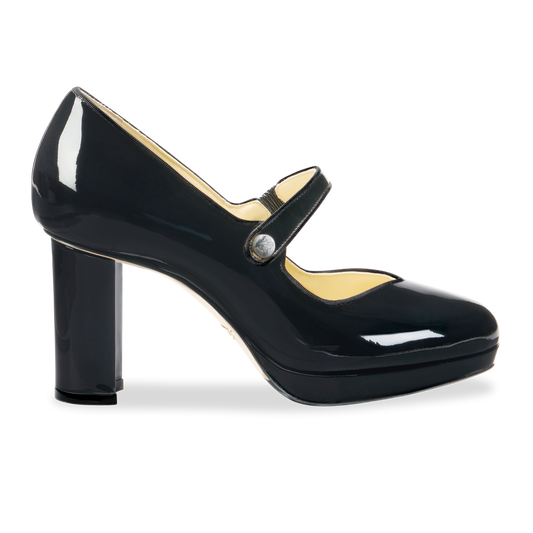 Perfect Mary Jane Platform 85 in Black Patent