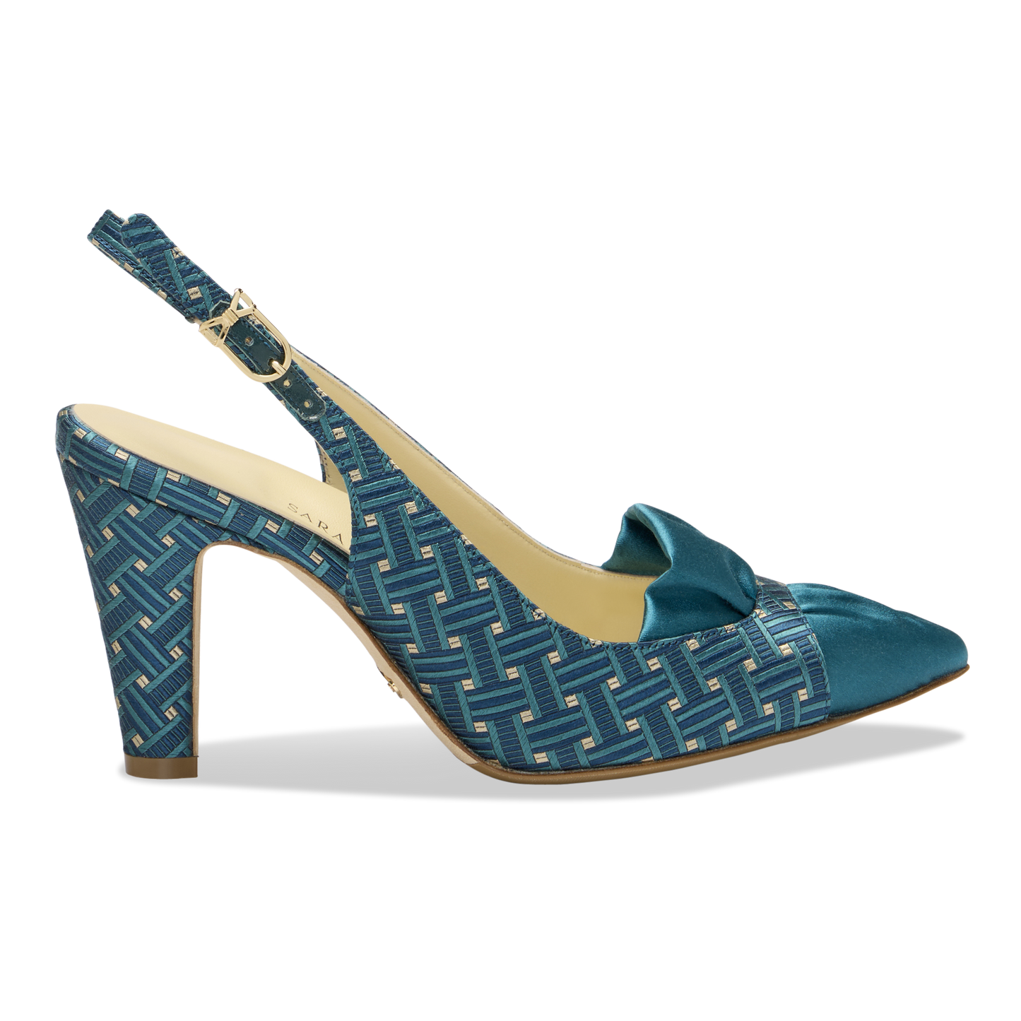 Perfect Sabina Sling 85 in Teal Deco Jacquard