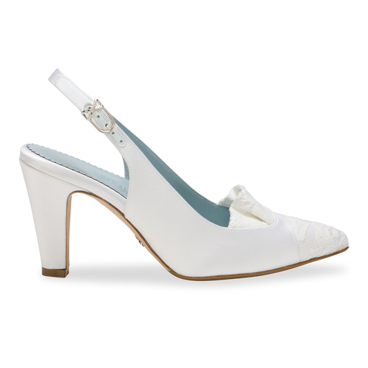 Perfect Sabina Sling 85 in White Satin