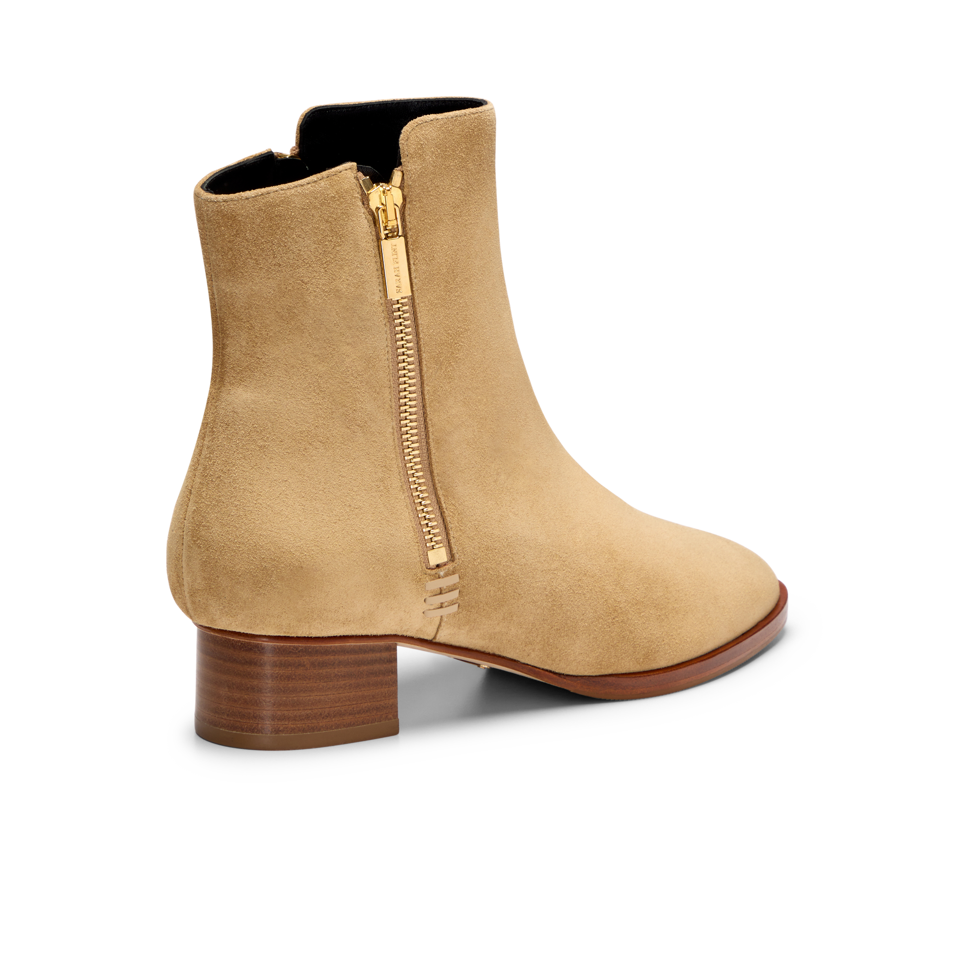 Perfect Zip Bootie 30 in Camel Crosta