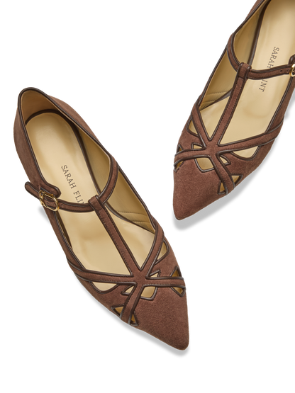 Perez in Espresso Suede