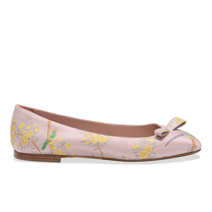 Sarah Flint X Gracie Natalie Ballerina in Pink Holts Garden Jacquard