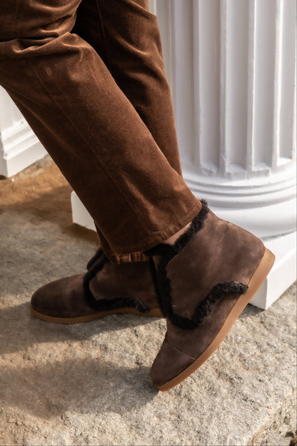 Darcy Sneaker in Deep Espresso Crosta