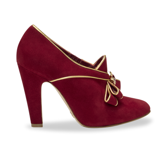 Saustad 100 in Claret Suede