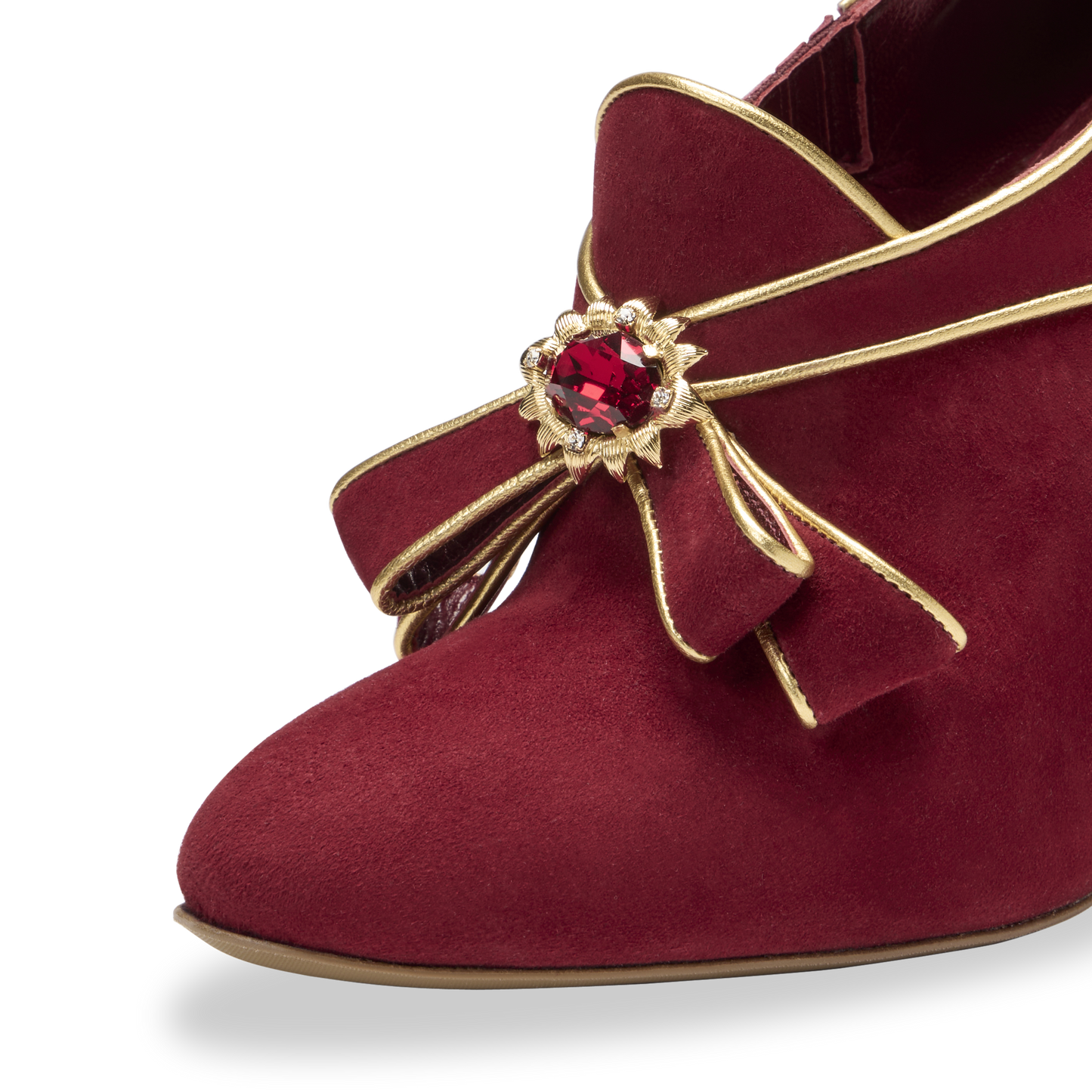 Saustad 100 in Claret Suede