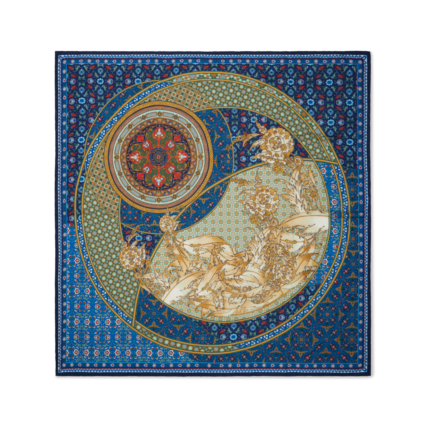 Mosaic Garden Scarf 140