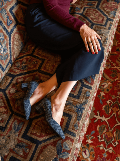 Perfect Emma in Midnight Navy & Metallic Fleck