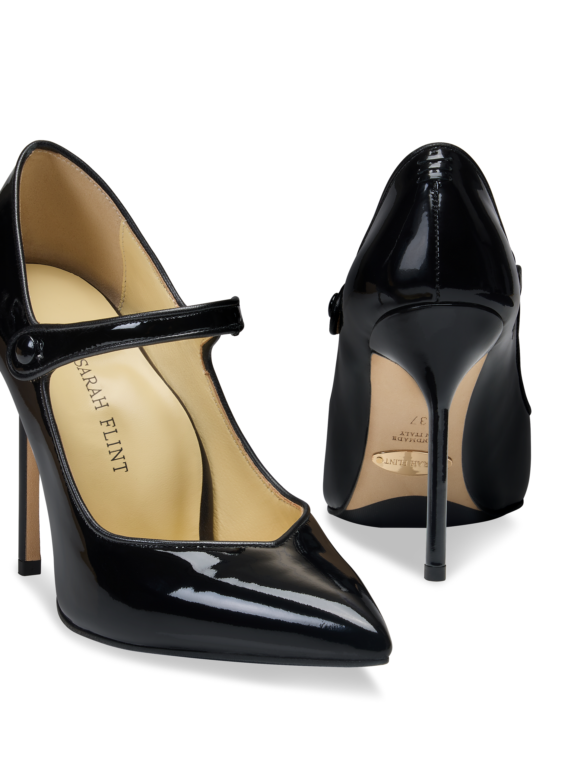 Perfect Mary Jane Pump 100 in Black Patent