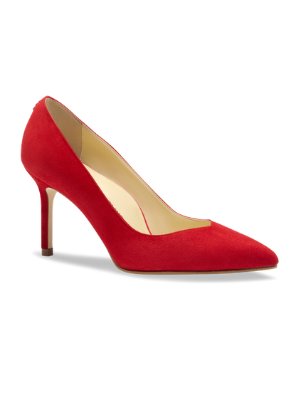 Perfect Pump 85 in Lipstick Red Suede