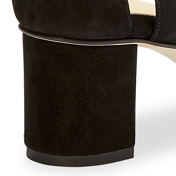 Sarah Flint inset block heel shoe detail