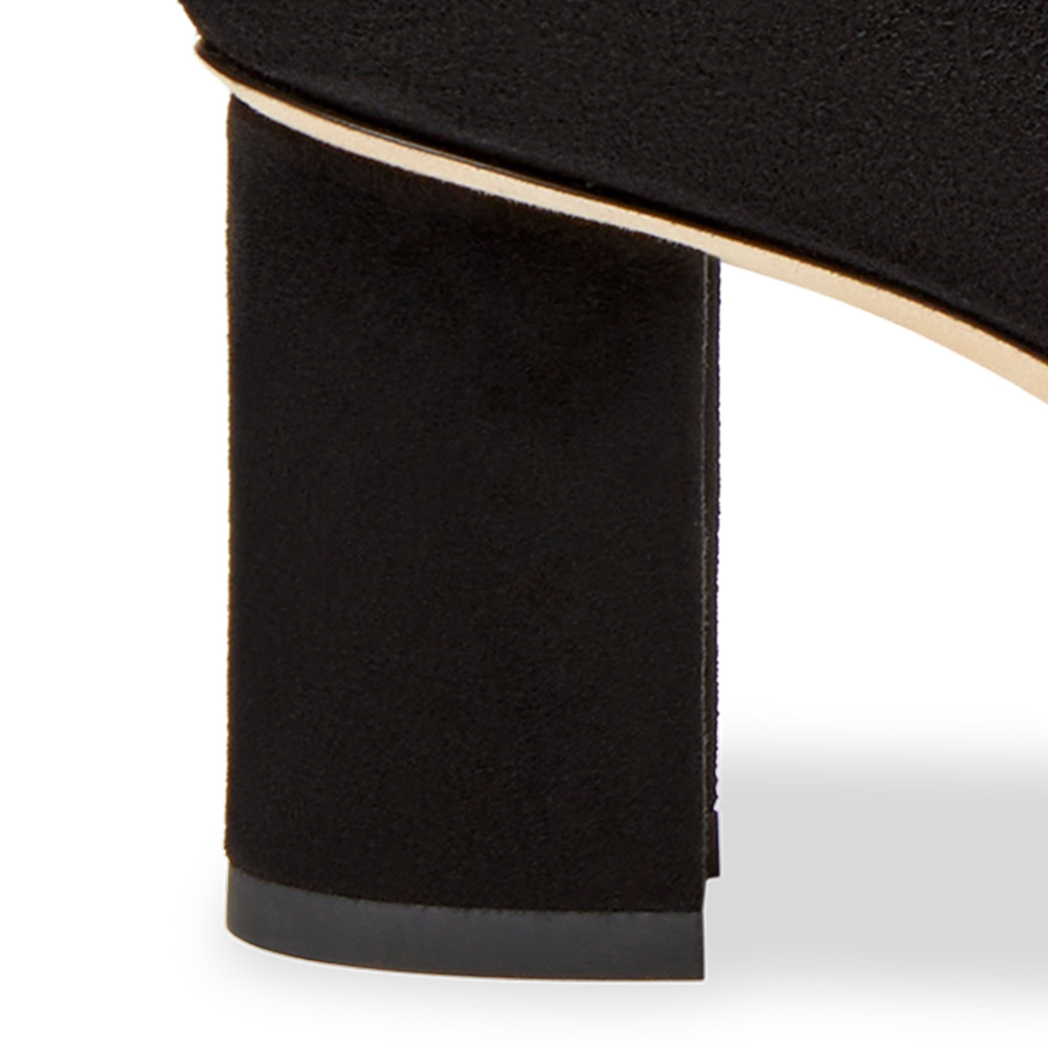 Sarah Flint inset block heel shoe detail