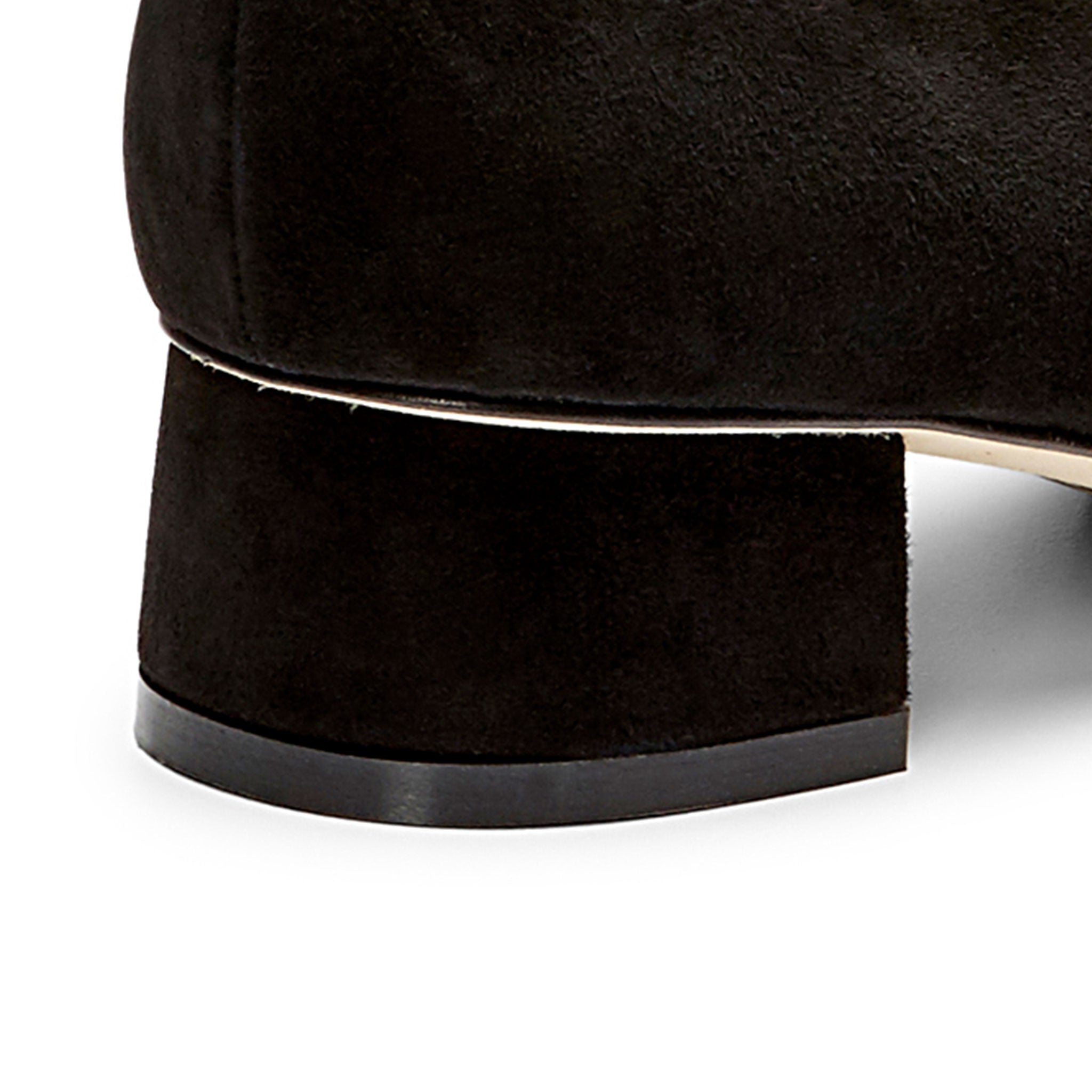 Sarah Flint inset block heel shoe detail