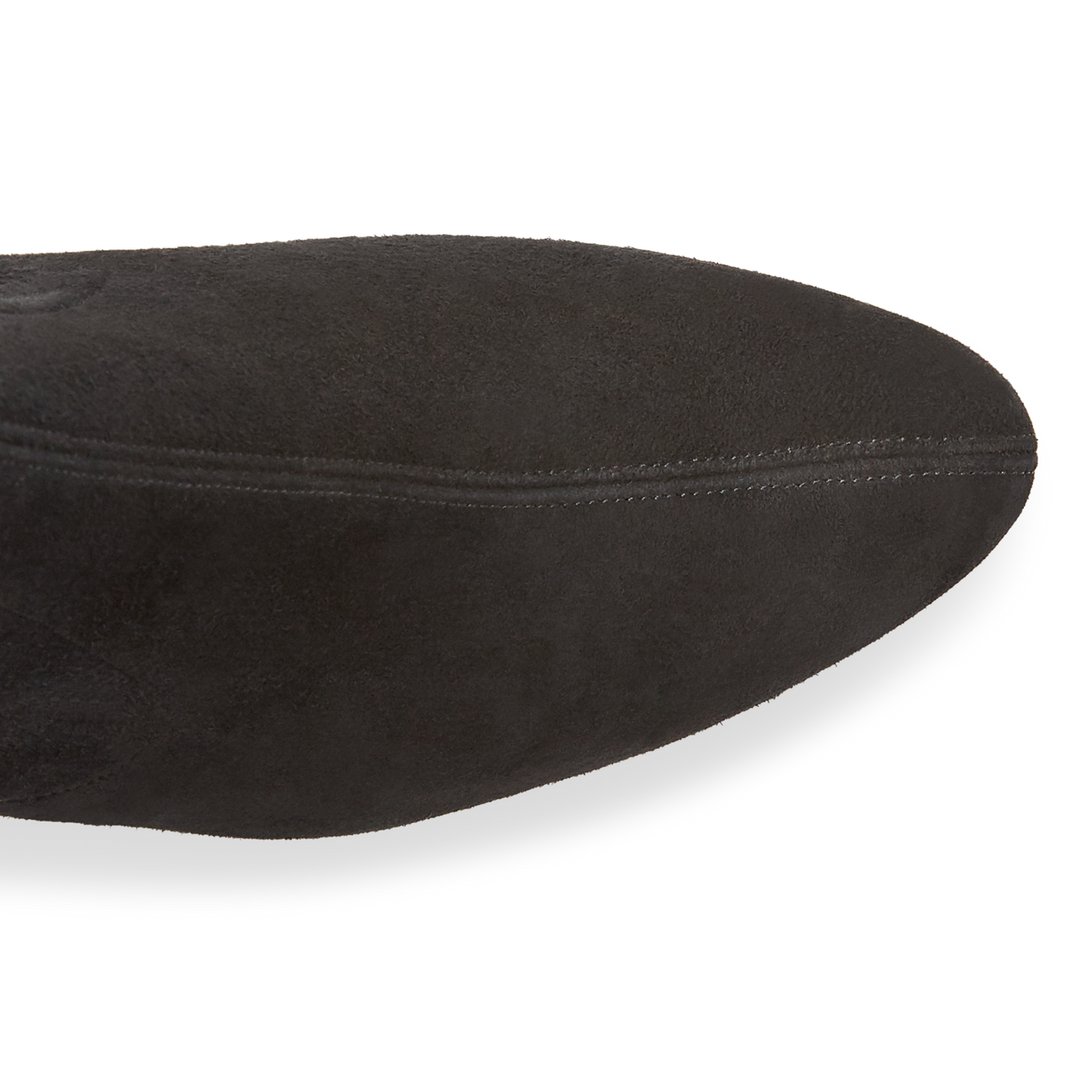 Alexandra 50 in Black Stretch Suede Knee High 30mm Boot