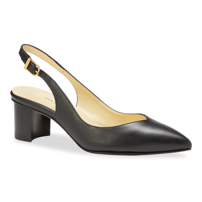 50mm Italian Made Emma Slingback Pump in Black Calf