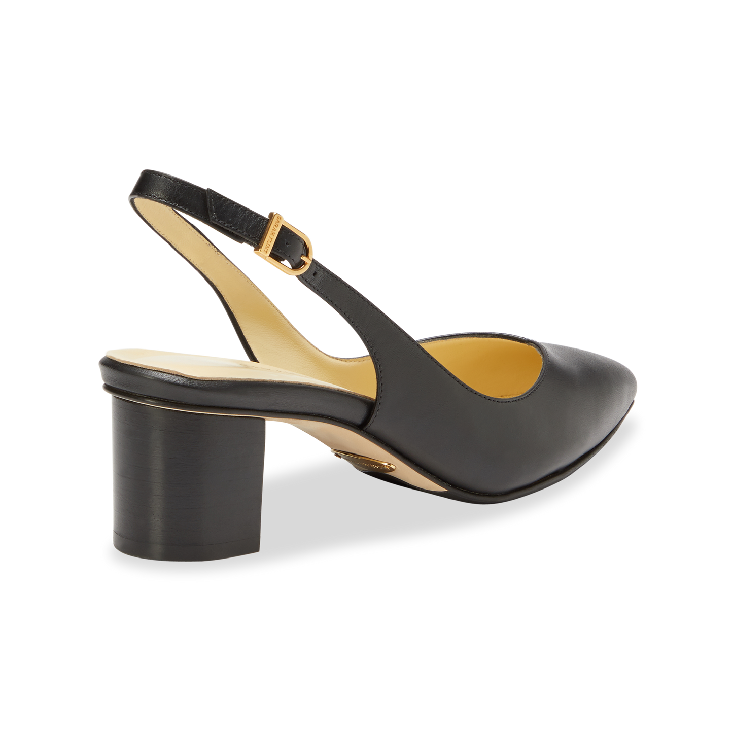 50mm Italian Made Emma Slingback Pump in Black Calf