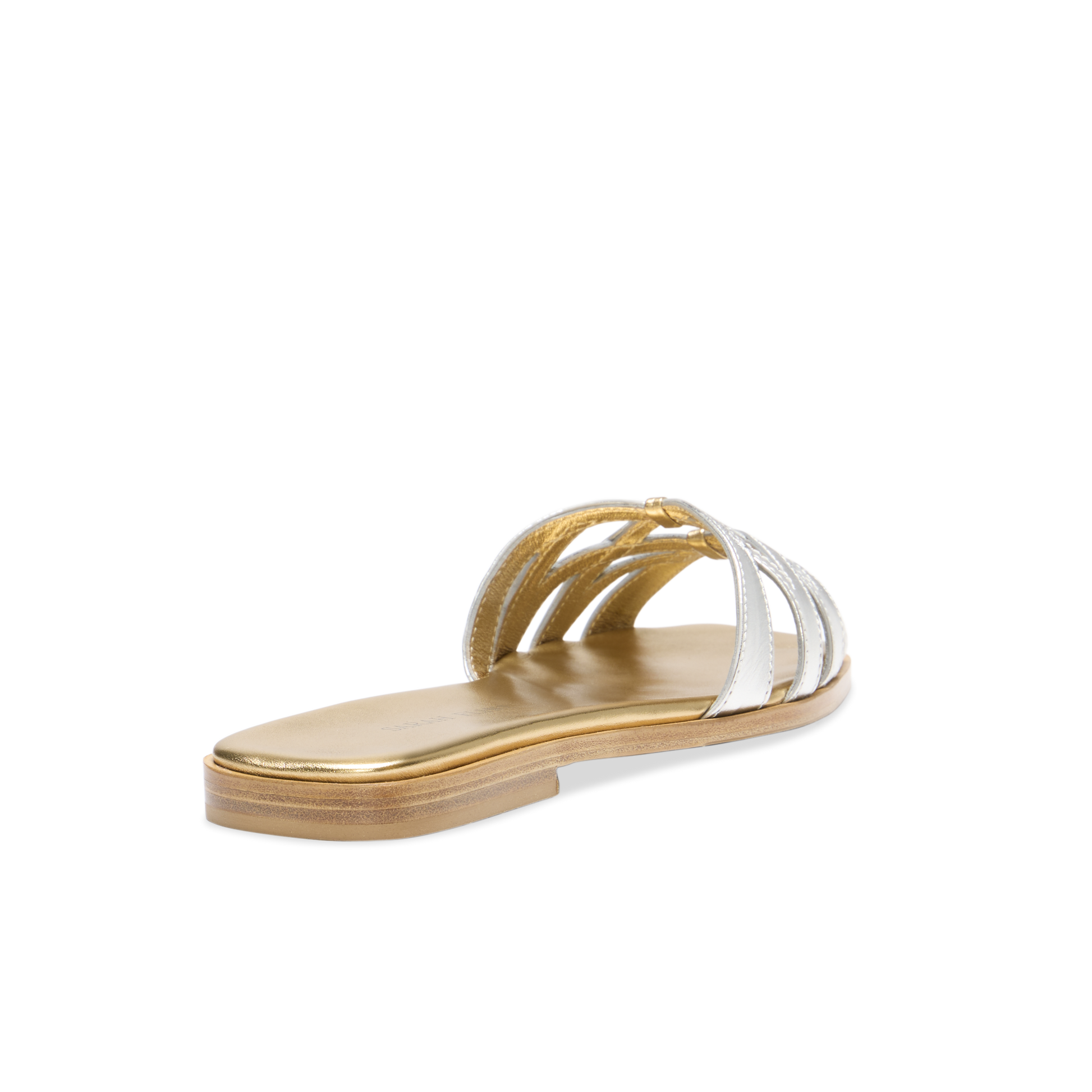 Kim Sandal in Gold & Silver Nappa