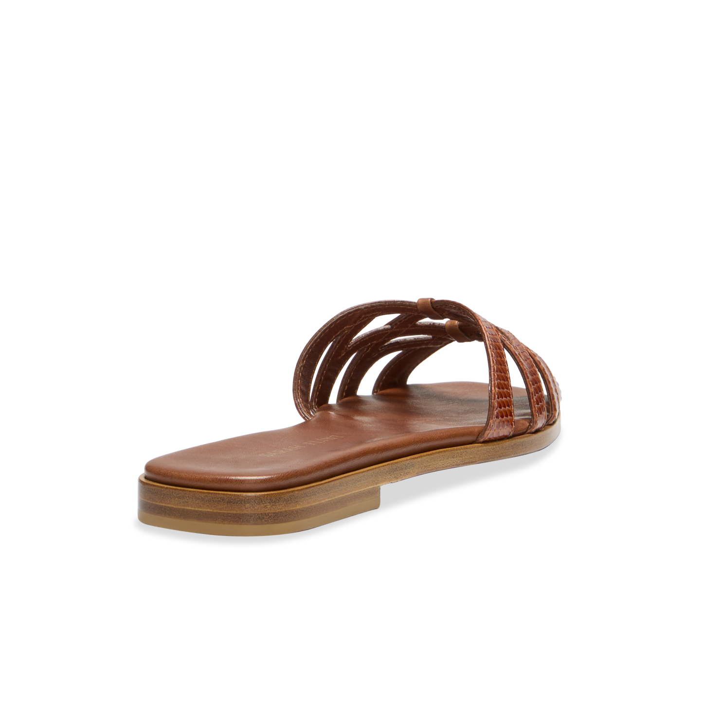 Kim Sandal in Toffee & Embossed Calf