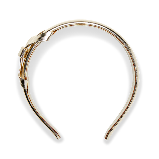 Mirjana Headband in Gold Nappa