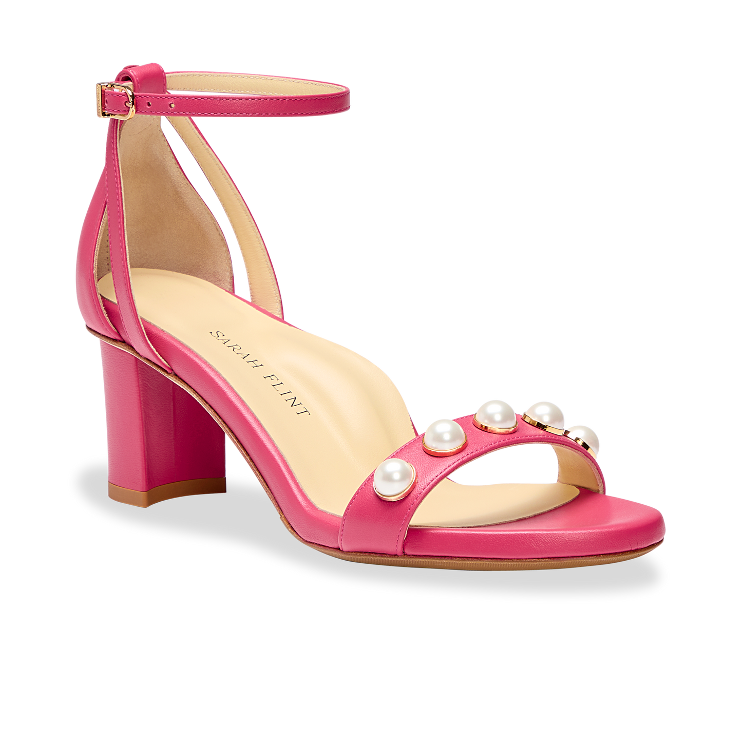 Perfect Block Sandal 60 in Studded Positano Pink