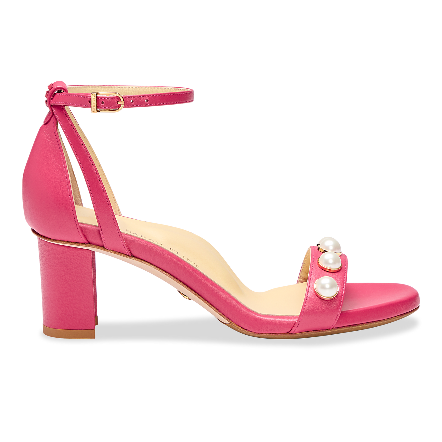 Perfect Block Sandal 60 in Studded Positano Pink