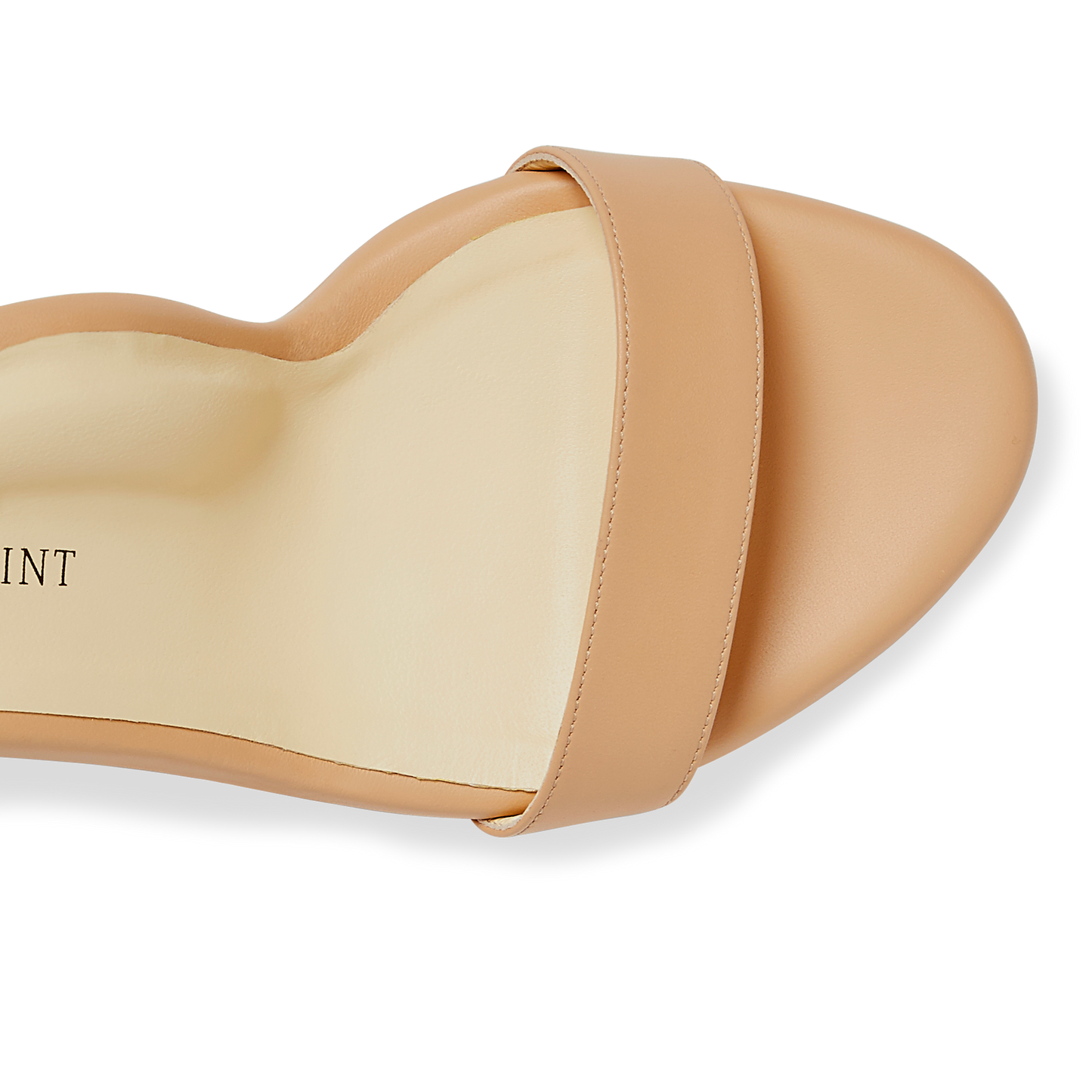 60mm Italian Made Perfect Block Sandal in Sand Calf