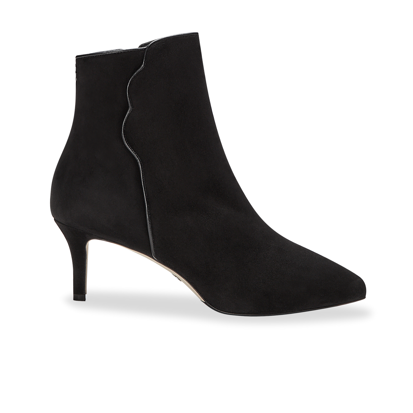 60mm Pointed Toe Perfect Dress Bootie Black Suede 