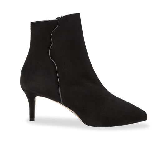 60mm Pointed Toe Perfect Dress Bootie Black Suede 