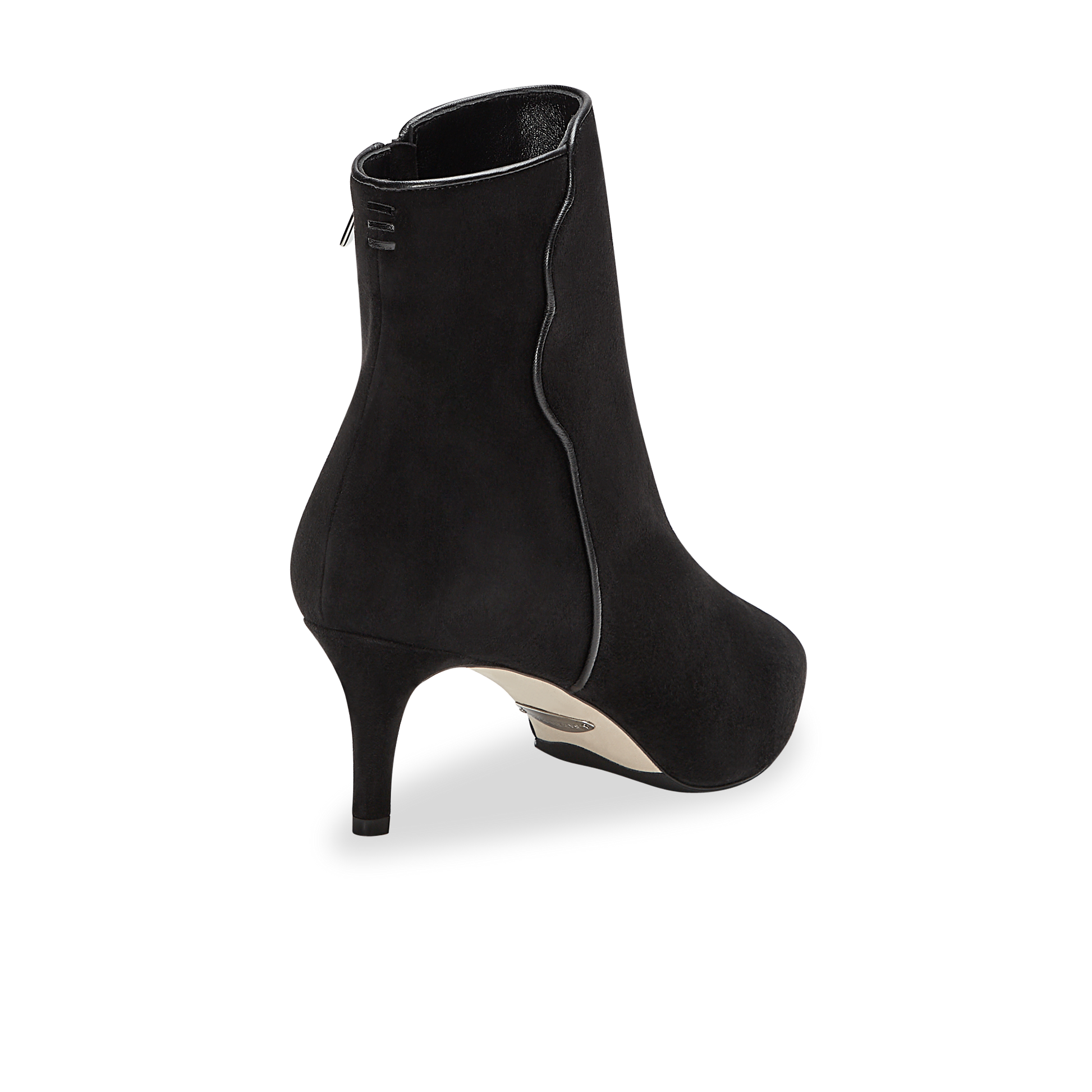 60mm Pointed Toe Perfect Dress Bootie Black Suede 