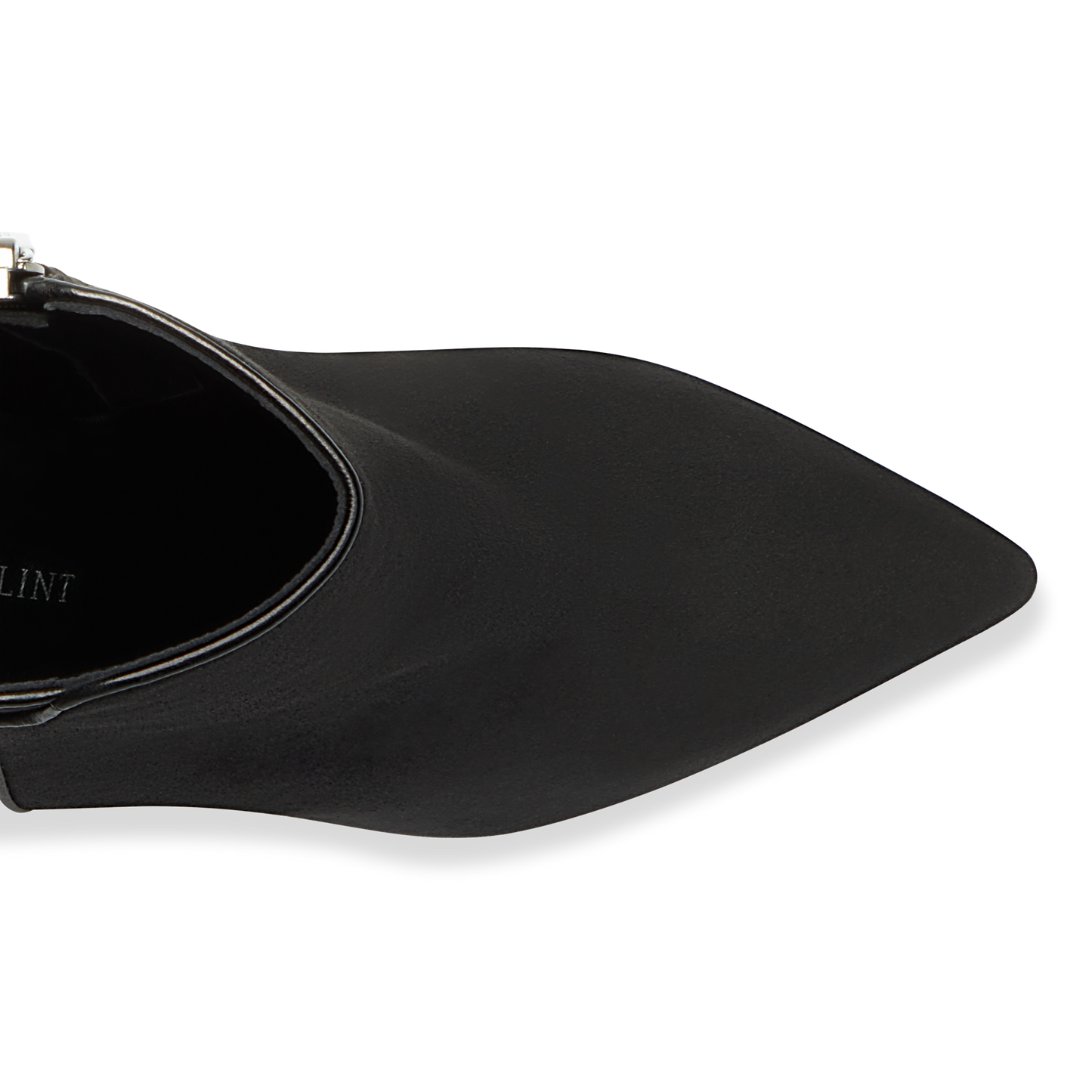 90mm Pointed Toe Perfect Dress Bootie Black Suede 