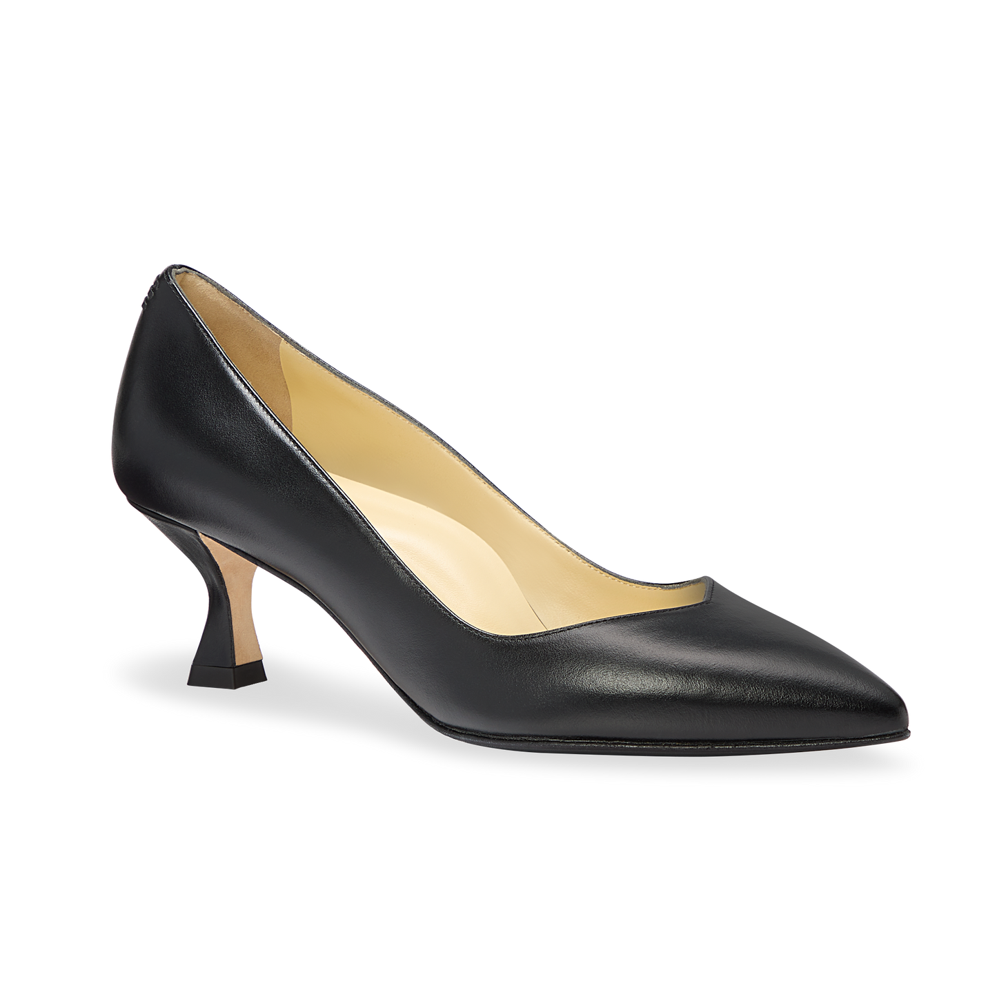 Perfect Kitten Pump 50 in Black Calf