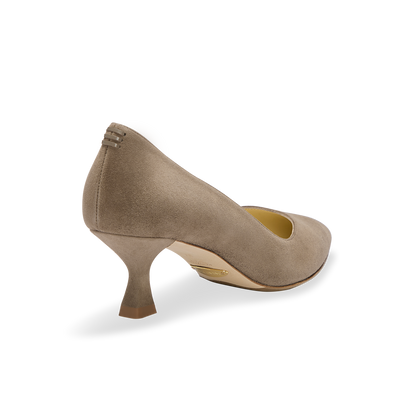 Perfect Kitten Pump 50 in Taupe Suede