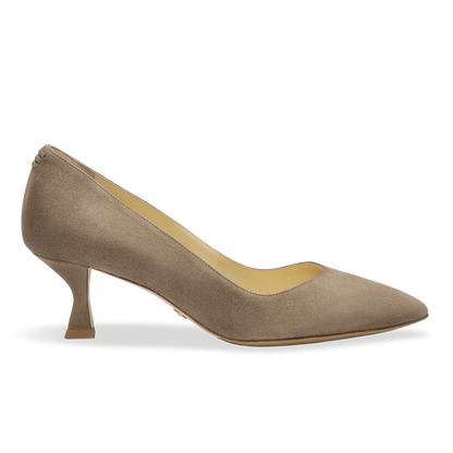 Perfect Kitten Pump 50 in Taupe Suede