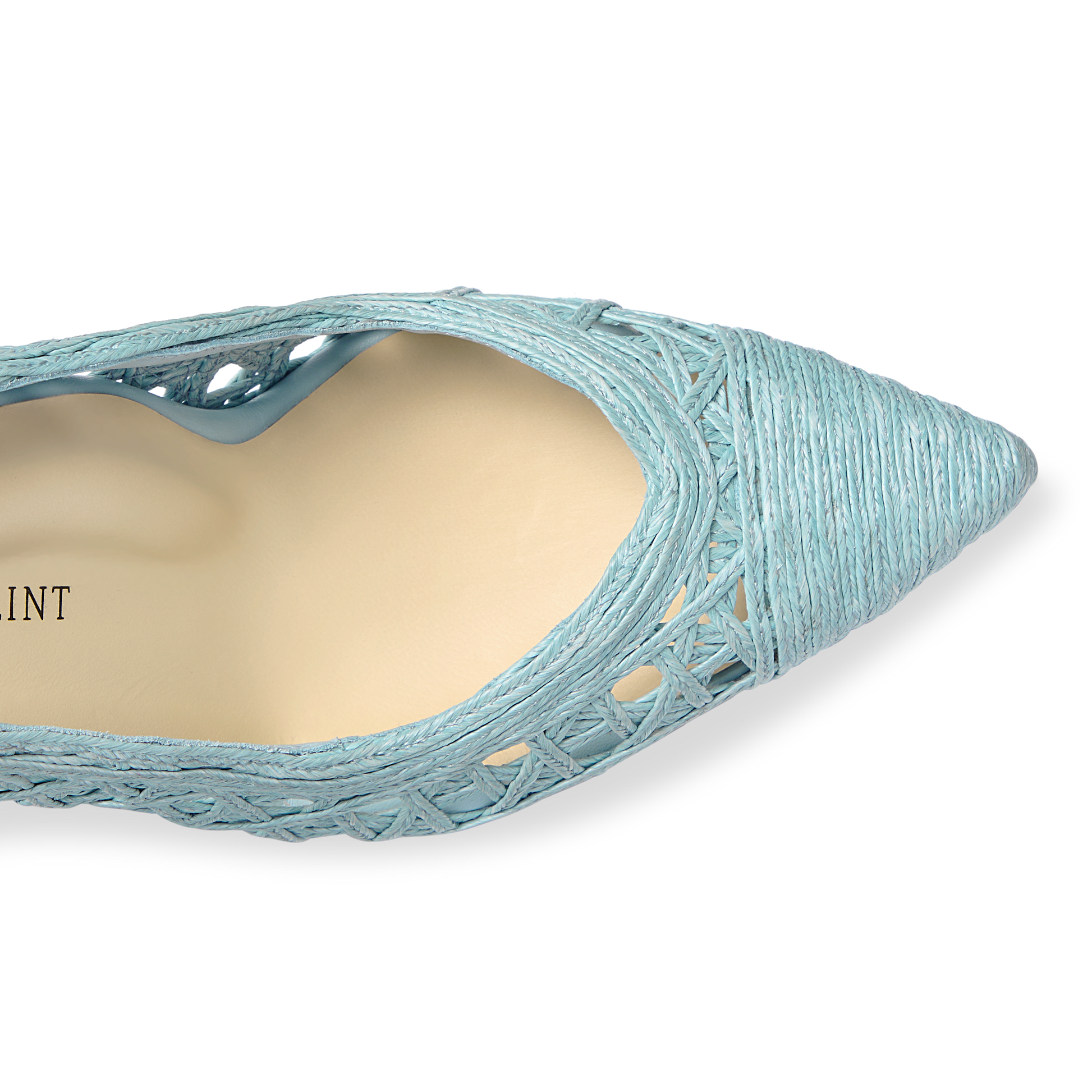 Perfect Pump 85 in Seafoam Raffia