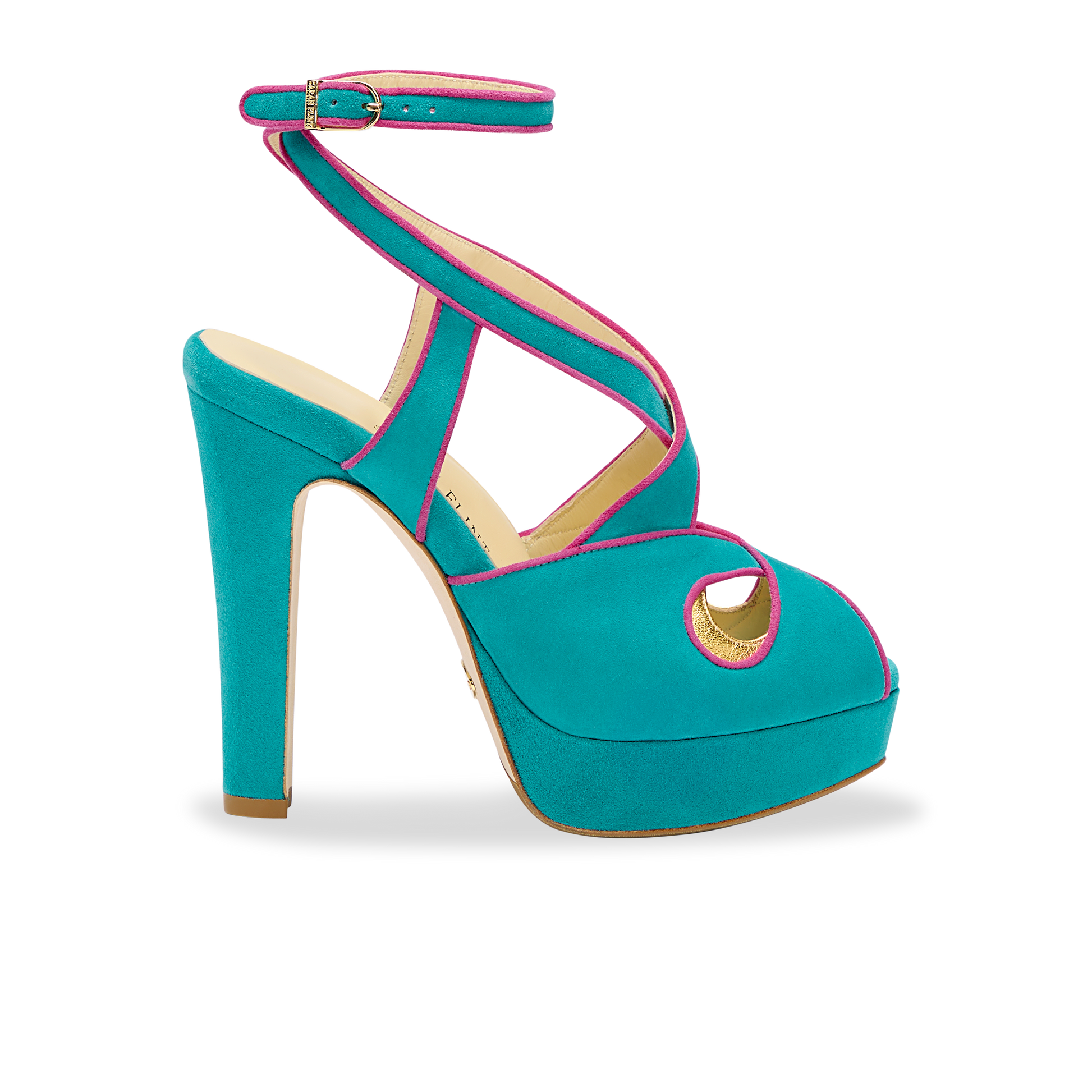 Perfect Sharon 120 in Turquoise Suede