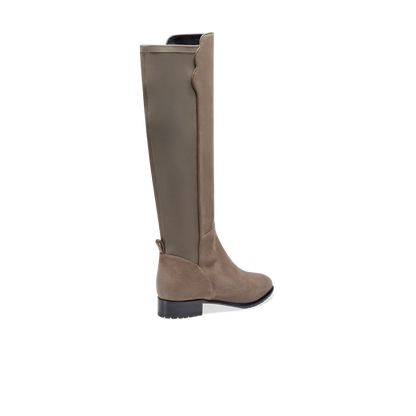 Perfect Stretch Boot in Taupe Suede