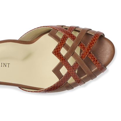 Perfect Terry 30 in Toffee & Embossed Calf