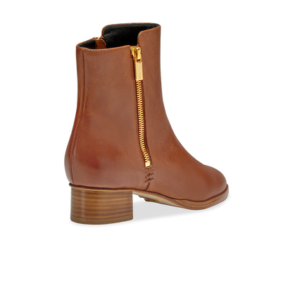 Perfect Zip Bootie 30 in Saddle Vachetta