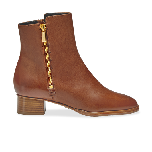 Perfect Zip Bootie 30 in Saddle Vachetta