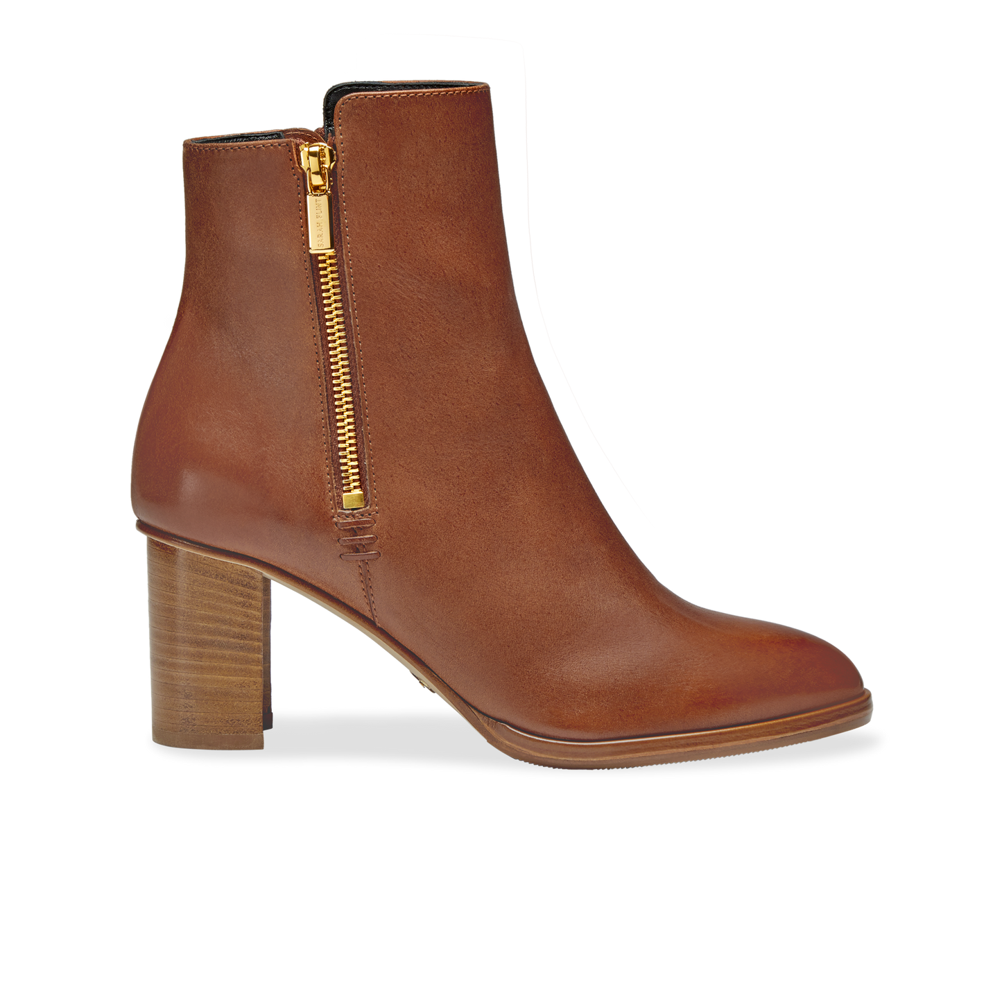 Perfect Zip Bootie 70 in Saddle Vachetta