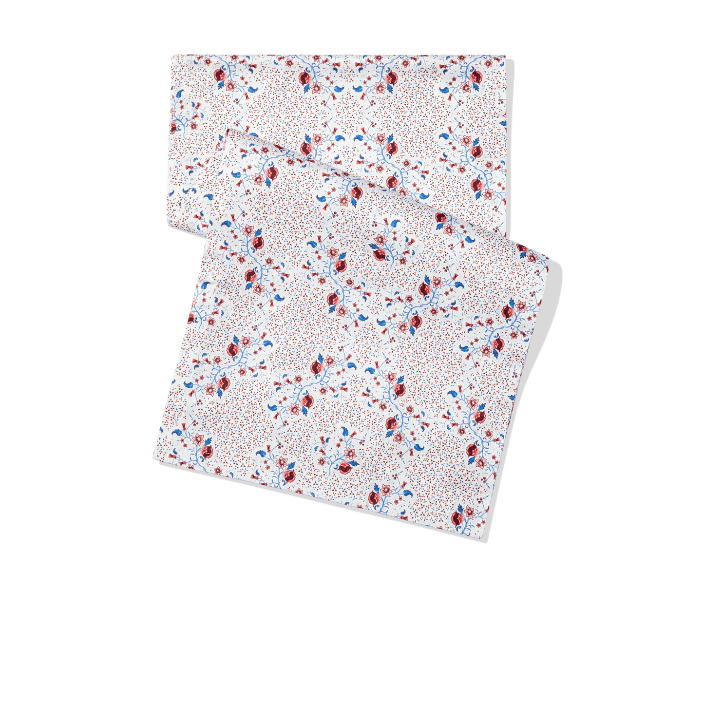 Table Runner in Burgundy Floral Cotton