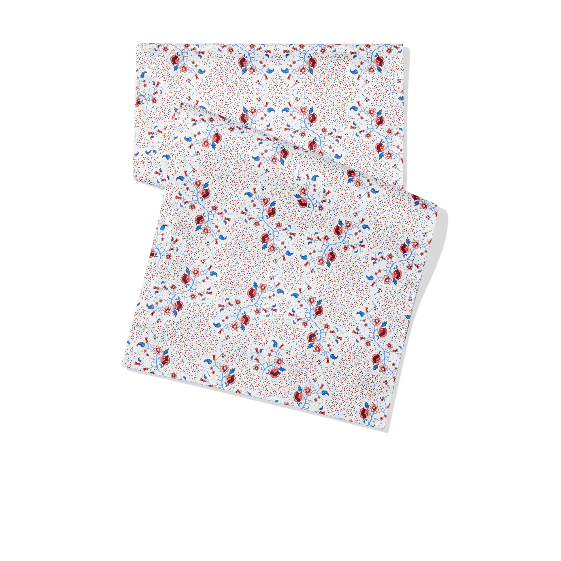 Table Runner in Burgundy Floral Cotton