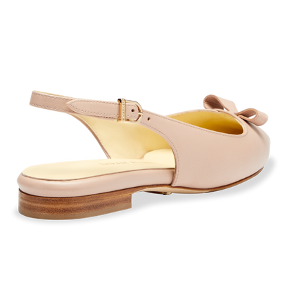 Handcrafted Sling-Back Ballet Flat in Petal Calf